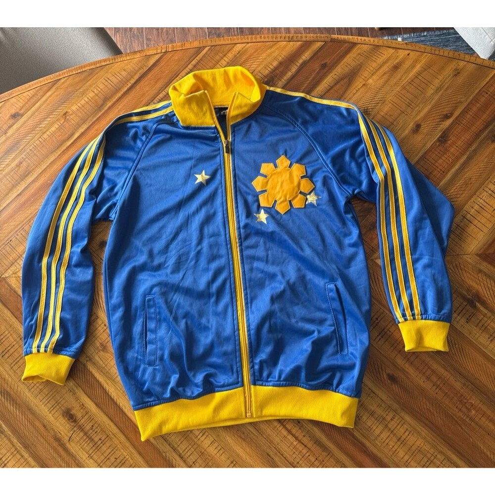 Rare Vintage 2000s Adidas Philippines Flag 3-Stripe Track Jacket Men XL EUC